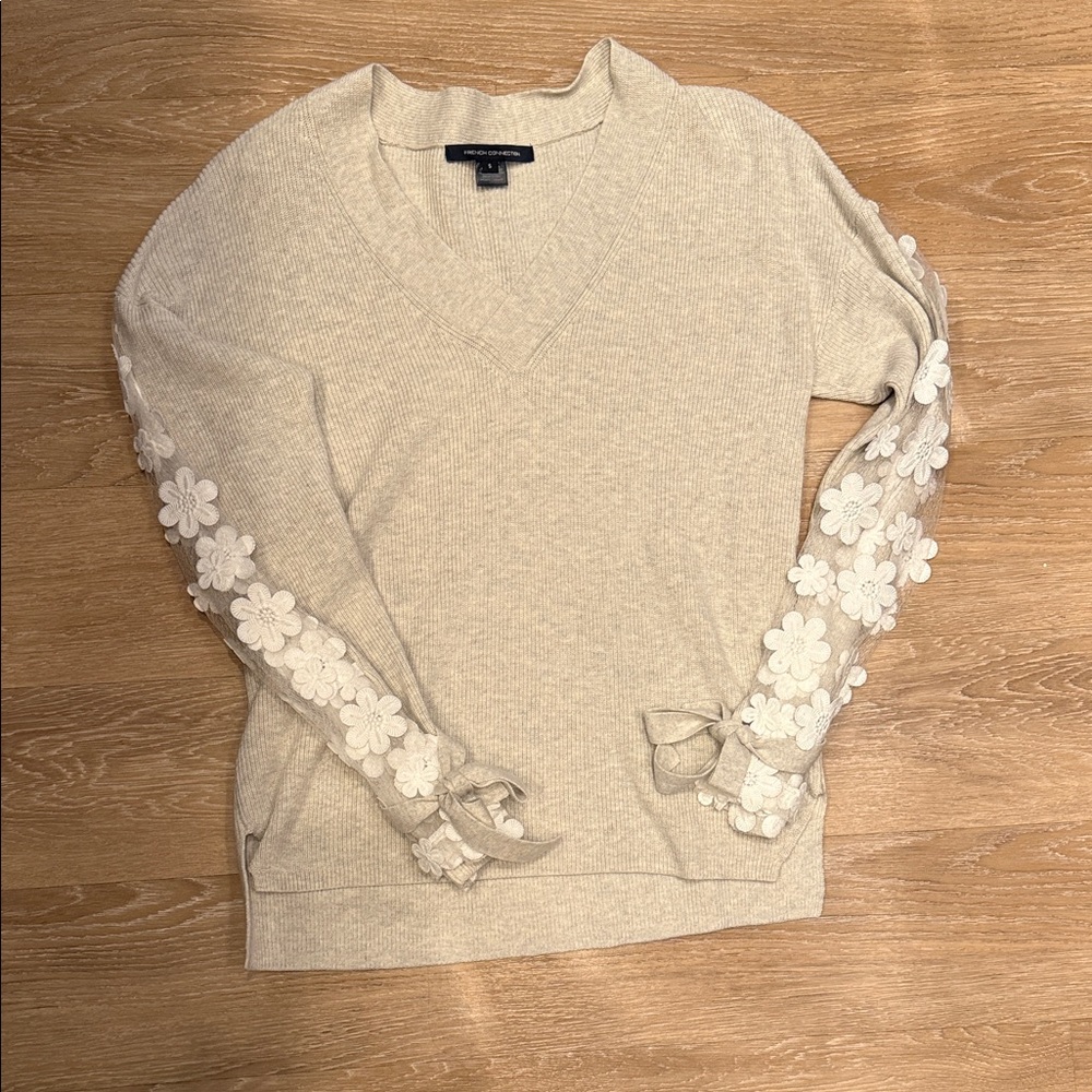 French Connection Cream Knit Sweater